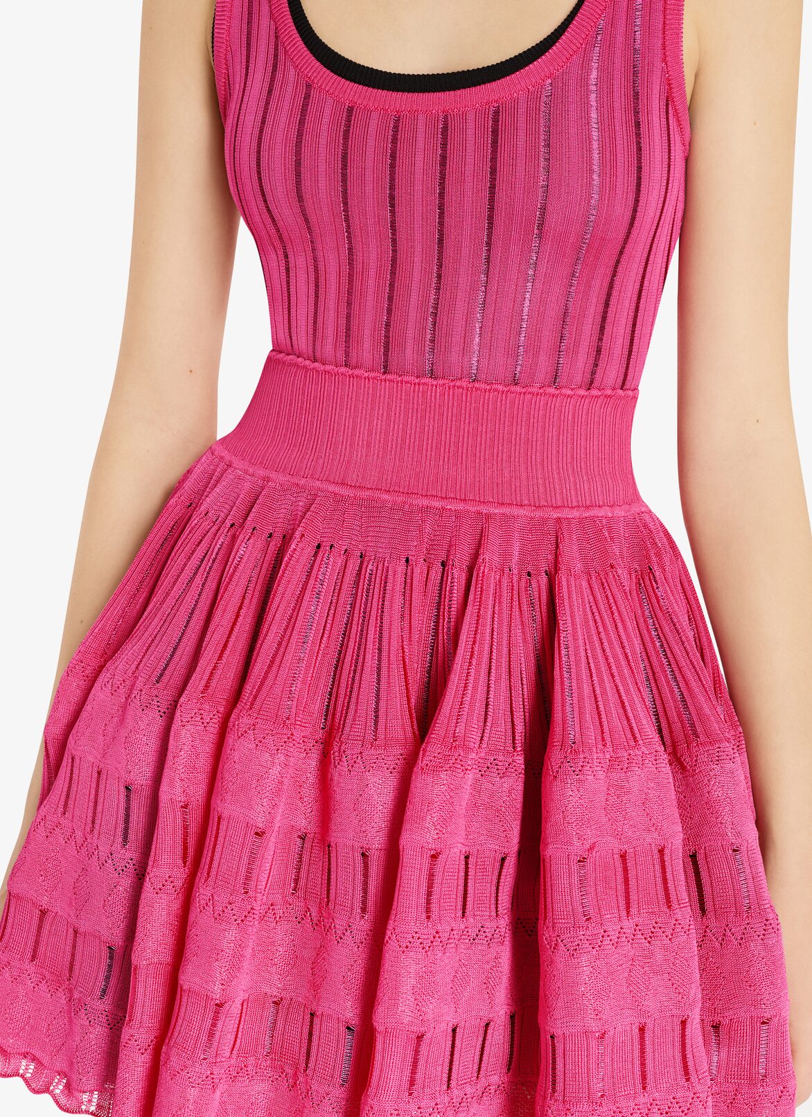 Shiny crinoline dress ALAÏA FUCHSIA SHINY CRINOLINE DRESS
